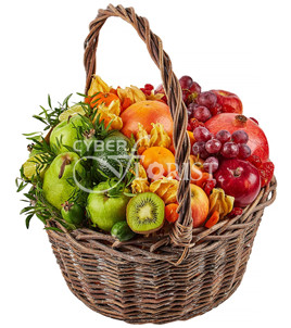 фруктовая корзина радуга